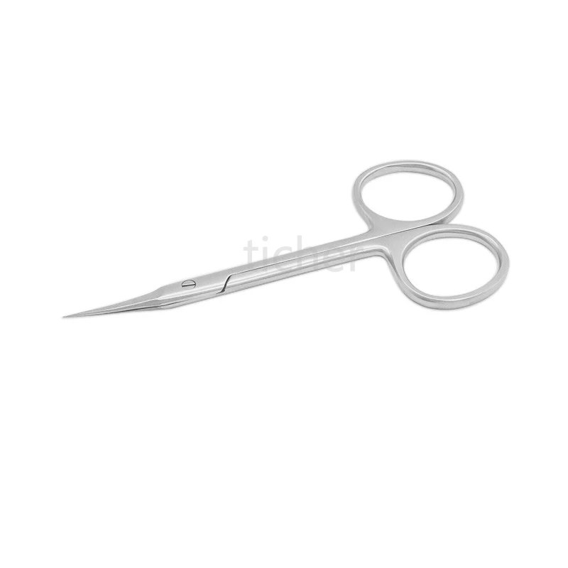 Russian Manicure Scissors Curved Tip Scissors Professional Stainless Steel Nail Dead Skin Remover Nail Clipper Salon Nail Tools