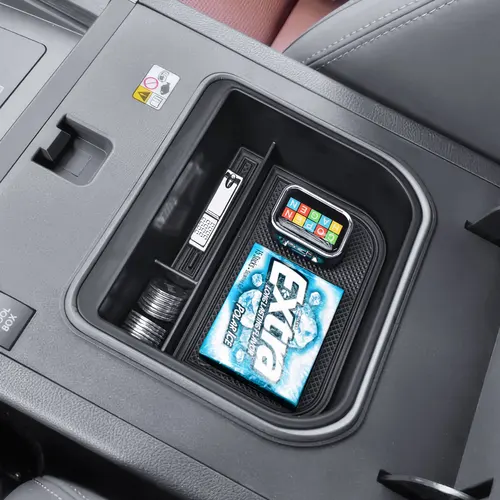 Imagen 2 del producto Bandeja de almacenamiento con reposabrazos para Toyota Land Cruiser Prado 250 / Lexus GX550 2024 2025, organizador de consola central, accesorios para coche