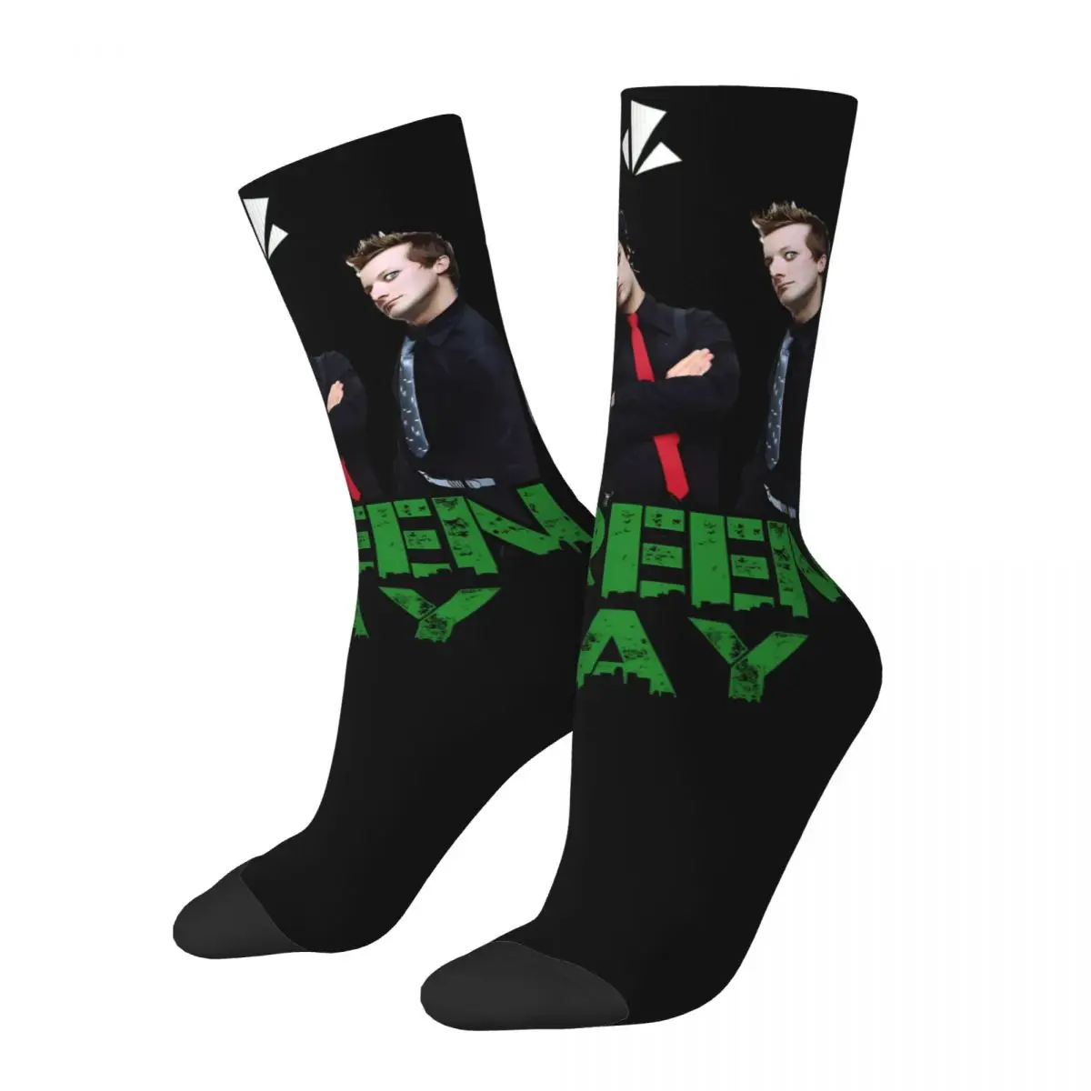 Green Day Rock Band High elasticity polyester Men and Women printing Socks,Motion Applicable throughout the year Dressing Gift