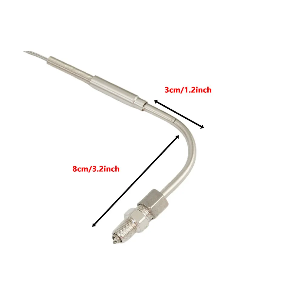 1250 °C Degree High Temperature Sensor Thread EGT Stainless Steel Probe K Type 1m Thermocouple Tube Temperature Controller