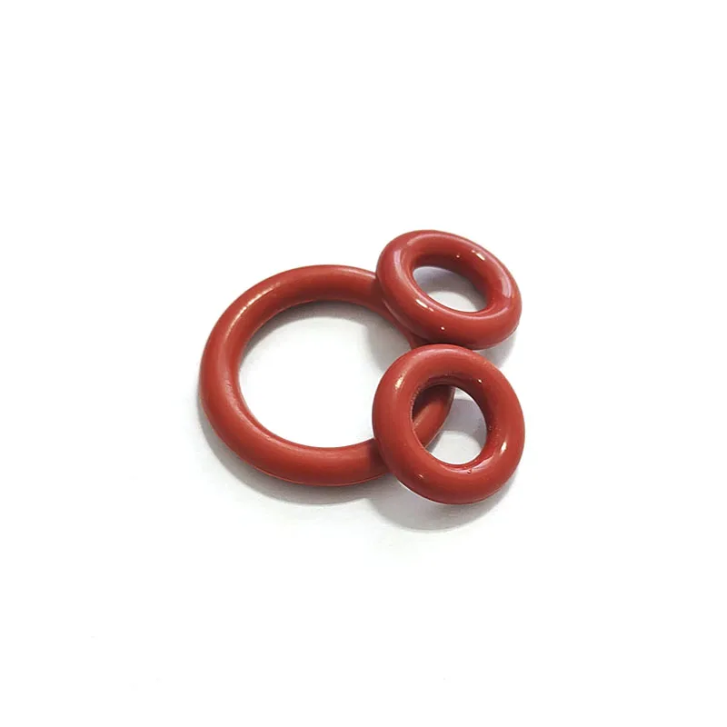 عالية الجودة سيليكون أحمر VMQ O-حلقة سمك 3.5 مللي متر طوقا الغذاء الصف ختم مقاوم للماء العزل المطاط سيليكون 10x3.5mm #3