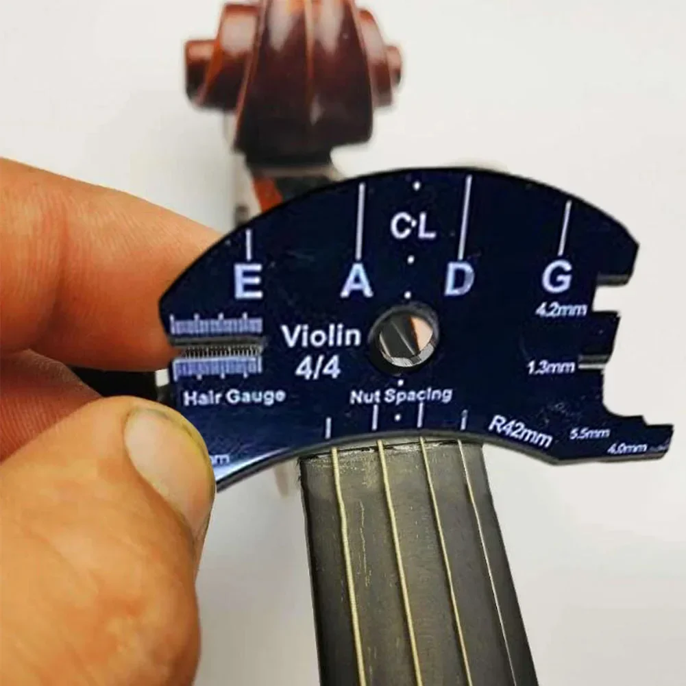 Puentes de violín, plantilla de molde multifuncional, 1/2 3/4 4/4, herramienta de referencia de reparación de puentes de violín, raspador de diapasón, herramientas de fabricación
