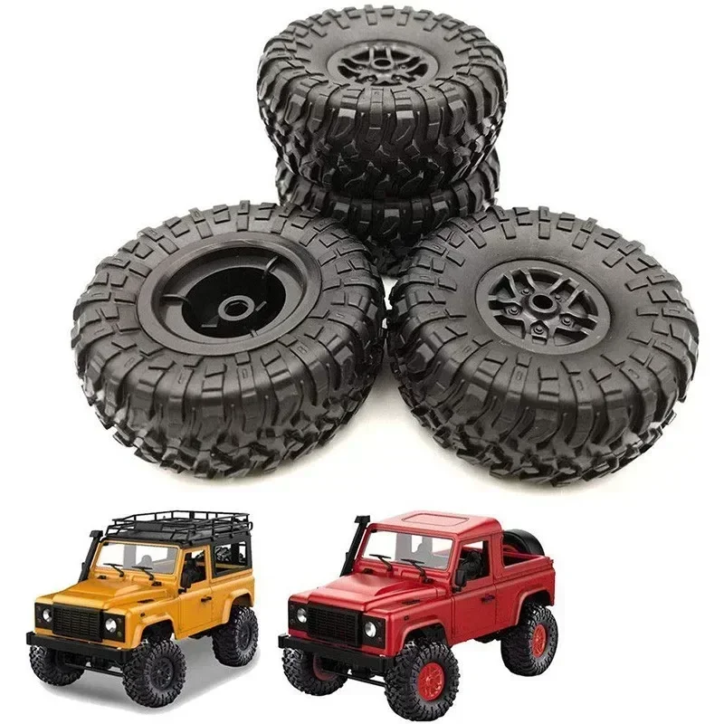 Jeu de jantes de roues de pneus MN D90 D91 RC, pneu assemblé de voiture sur chenilles de rechange pour pièces et accessoires de camion 4 pièces