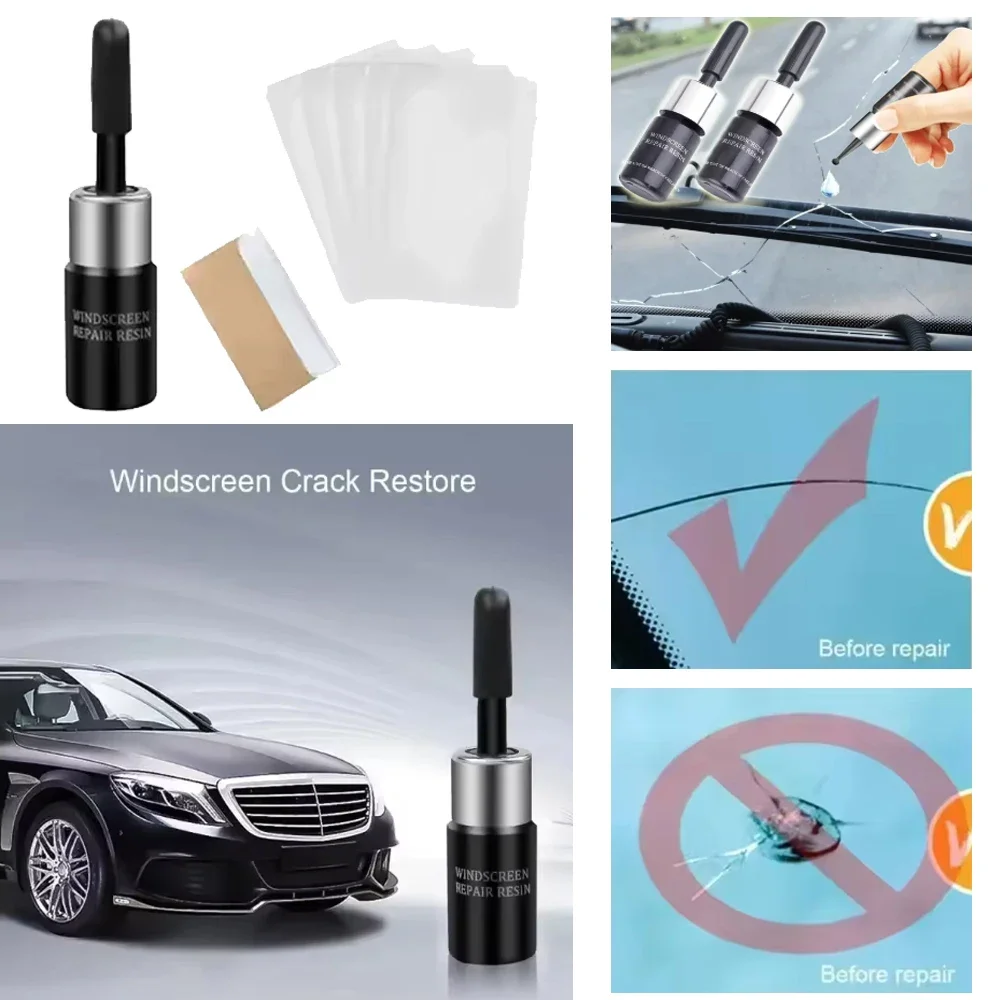 Car Windshield Repair Tool DIY Auto Glass Repair Fluid Windscreen Glass Scratch Crack Restore Window Screen