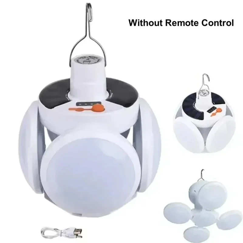 

Portable Camping USB Rechargeable Outdoor Tent Lamp Folding LED Bulbs With Hanging Hook Camping outdoor