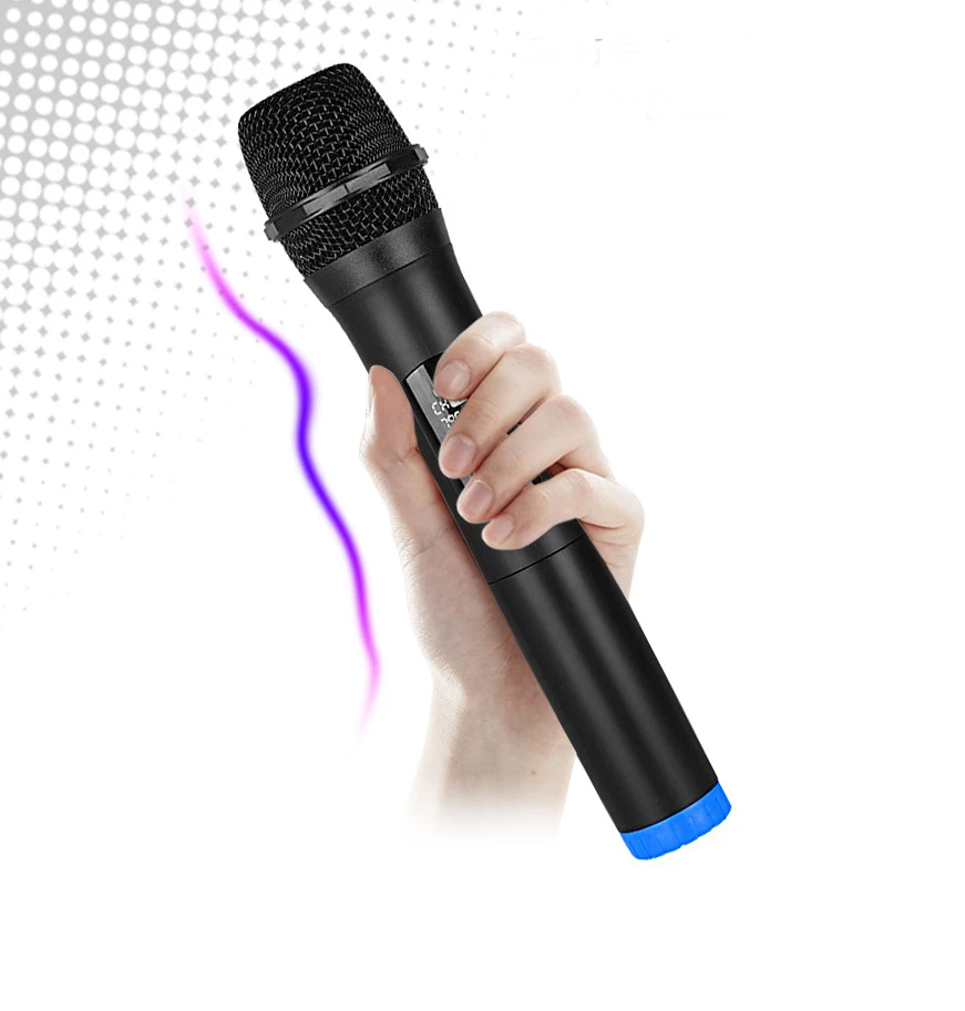 Sepuluh item TLF Xtuga W1 Mikrofon Rekaman Nirkabel UHF Profesional untuk Pengajaran Microfono Inalambrico De Mano