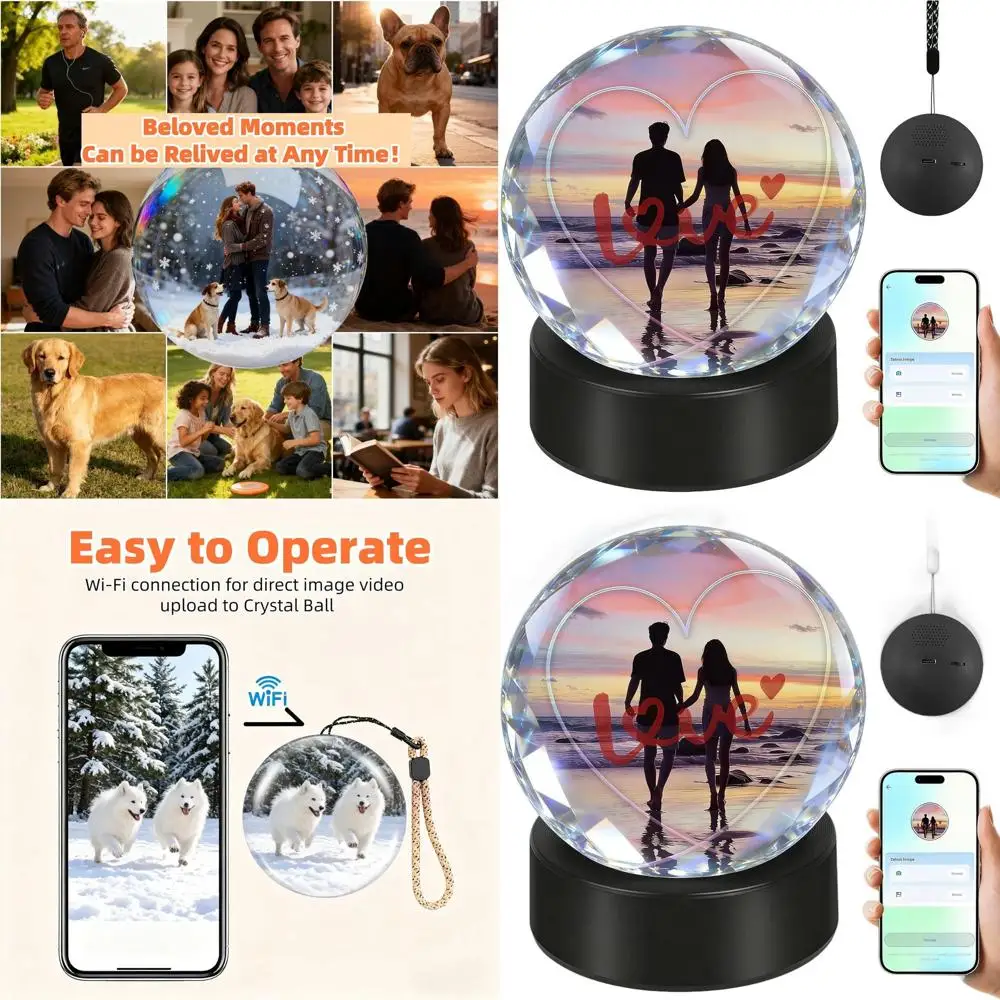 

3D-флешка Memory Sphere, совместимая с Wii и USB, в форме хрустального шара, черная