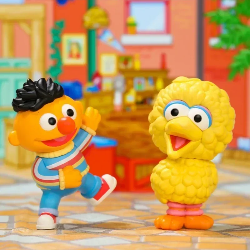 

POP MART Сезам-улица Базовая серия слепая коробка-милые аниме-фигурки украшения подарочная слепая сумка загадочная кукла коллекционные игрушки