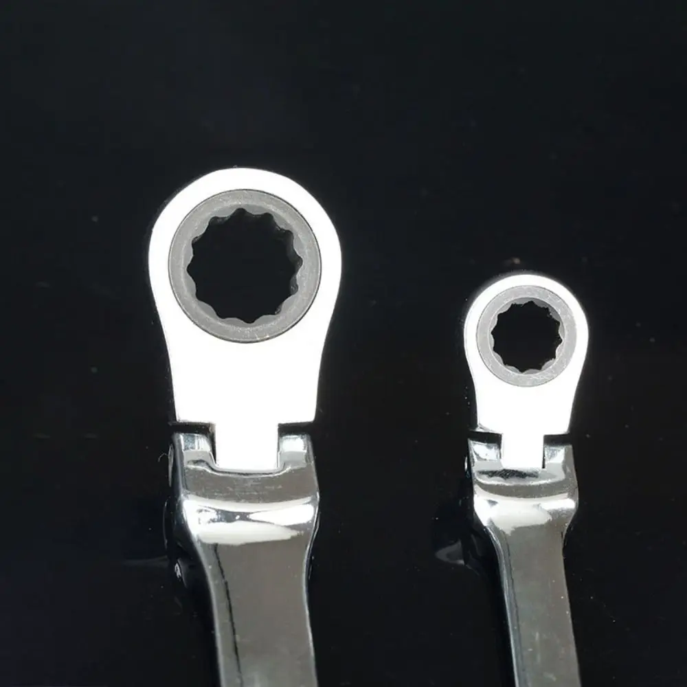 Compact Appearance Ratchet Spanner Metal Material Foldable Design Ratchet Wrench 180 Degree Rotatable 4 Colors Available