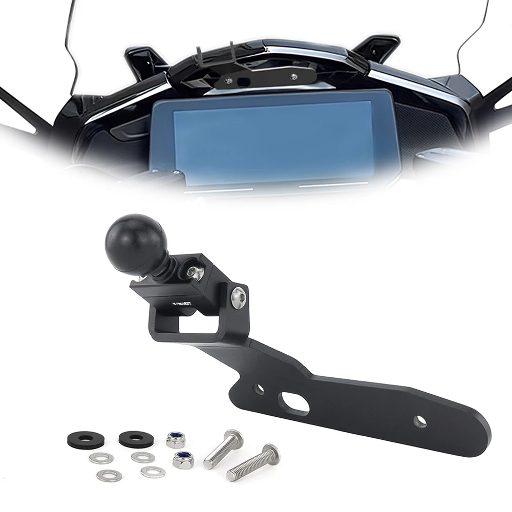 

Motorcycle Phone Adapter Holder Support Mount Fit For BMW K1600GT K1600 GT 2022 2023 2024 Aluminum GPS Navigation Plate Bracket
