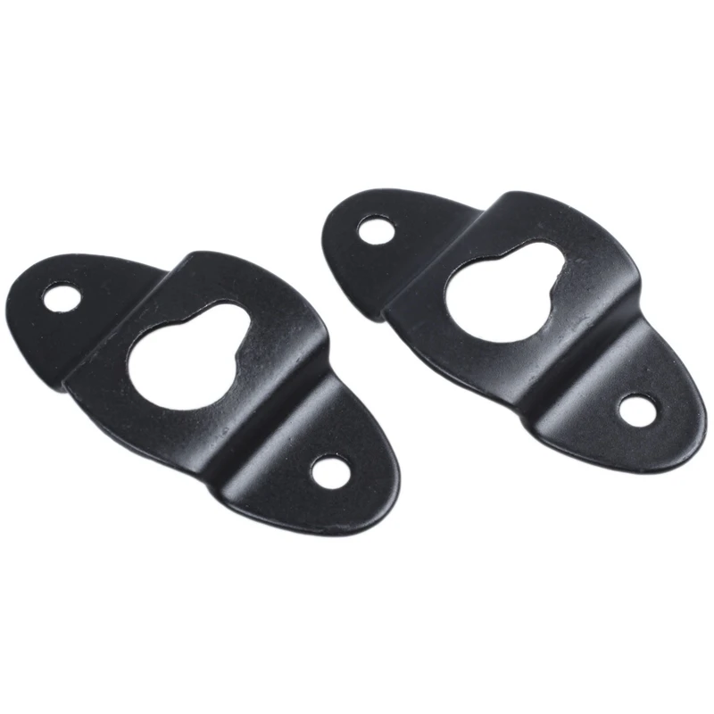 New 20PCS Audio Speaker Wall Mounted Iron Hanger Plate Black 4.8Cm Long