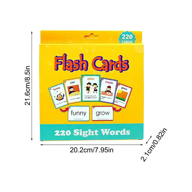 อ่าน Flashcards 220 Sight Words แฟลชการ์ดการเรียนรู้และของเล่นเพื่อการศึกษา Sight Word เกมอ่านแฟลชการ์ดสําหรับ Homeschool