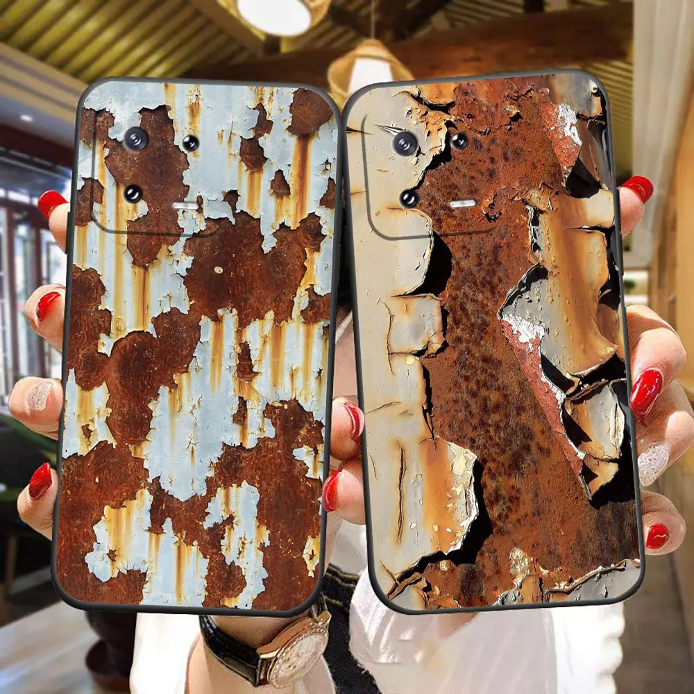 

Vintage Style Industrial Rusty Cover Phone Case For Xiaomi 15 15T 14 14T 13 11 POCO F8 F7 F6 F5 X8 X7 X5 M6 M7 PRO DIY Case Capa