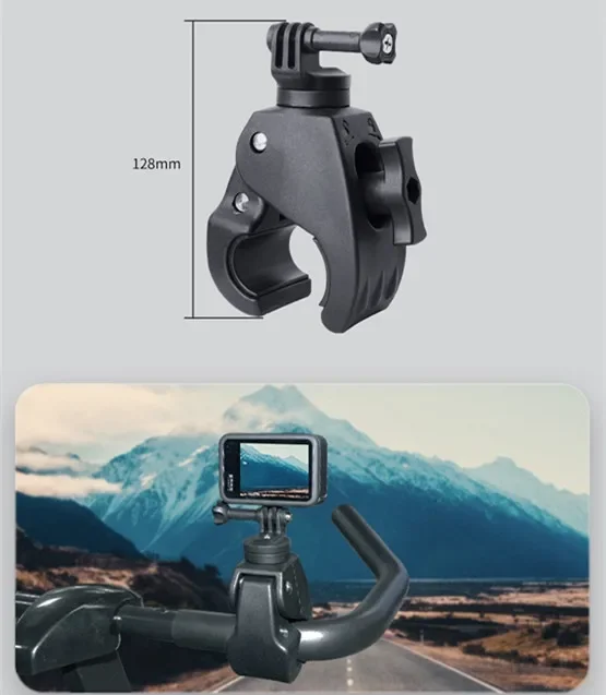 핸들 바 액션 카메라 클램프 폴 마운트 건, 로드, 활 마운트, 고프로 및 램 마운트용 대부분의 액션 카메라와 호환