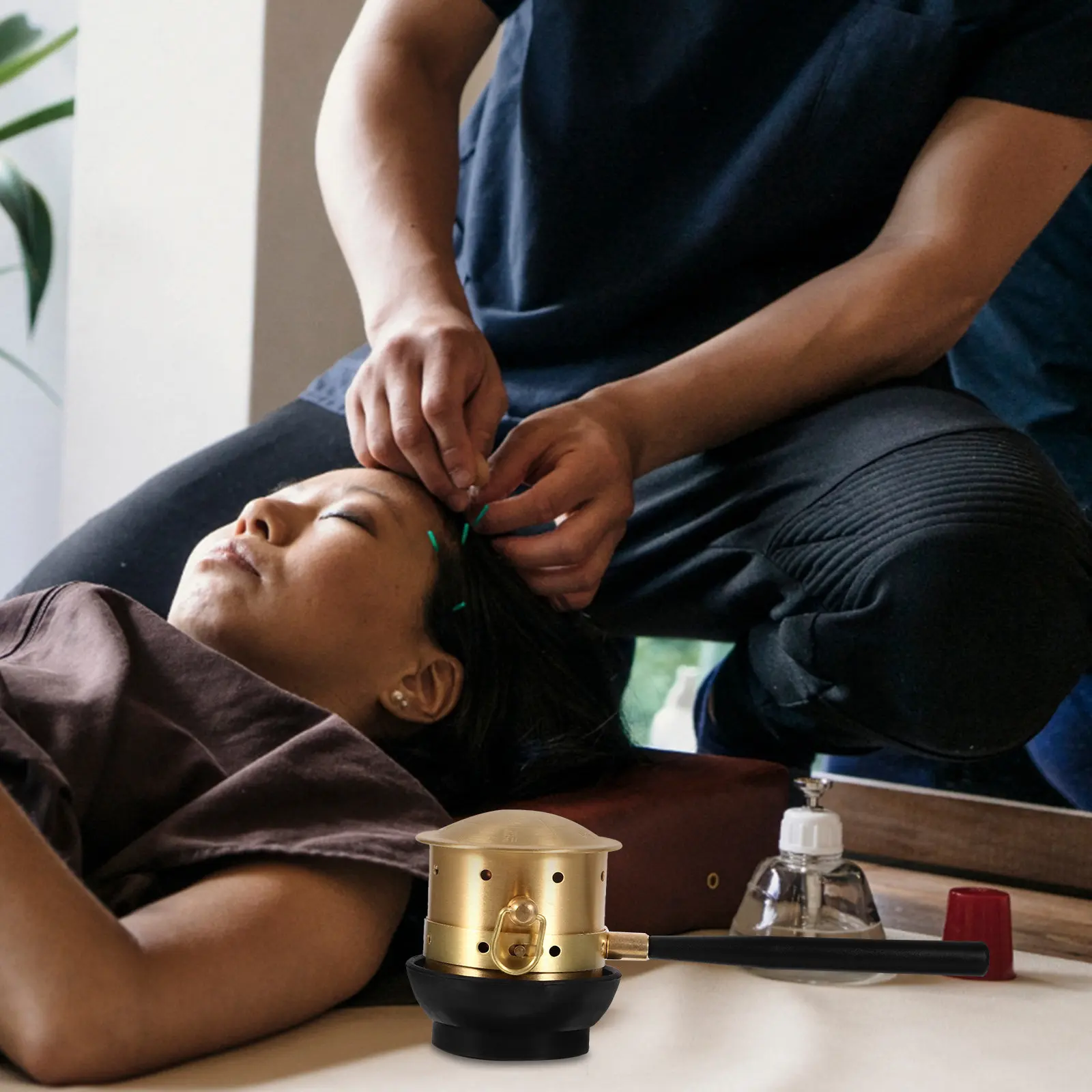 

Набор для моксотерапии: медный горшок с эргономичной ручкой, большая площадь нагрева, инструмент для ухода за телом, медная горелка для моксы, чисто медный бокс для моксотерапии