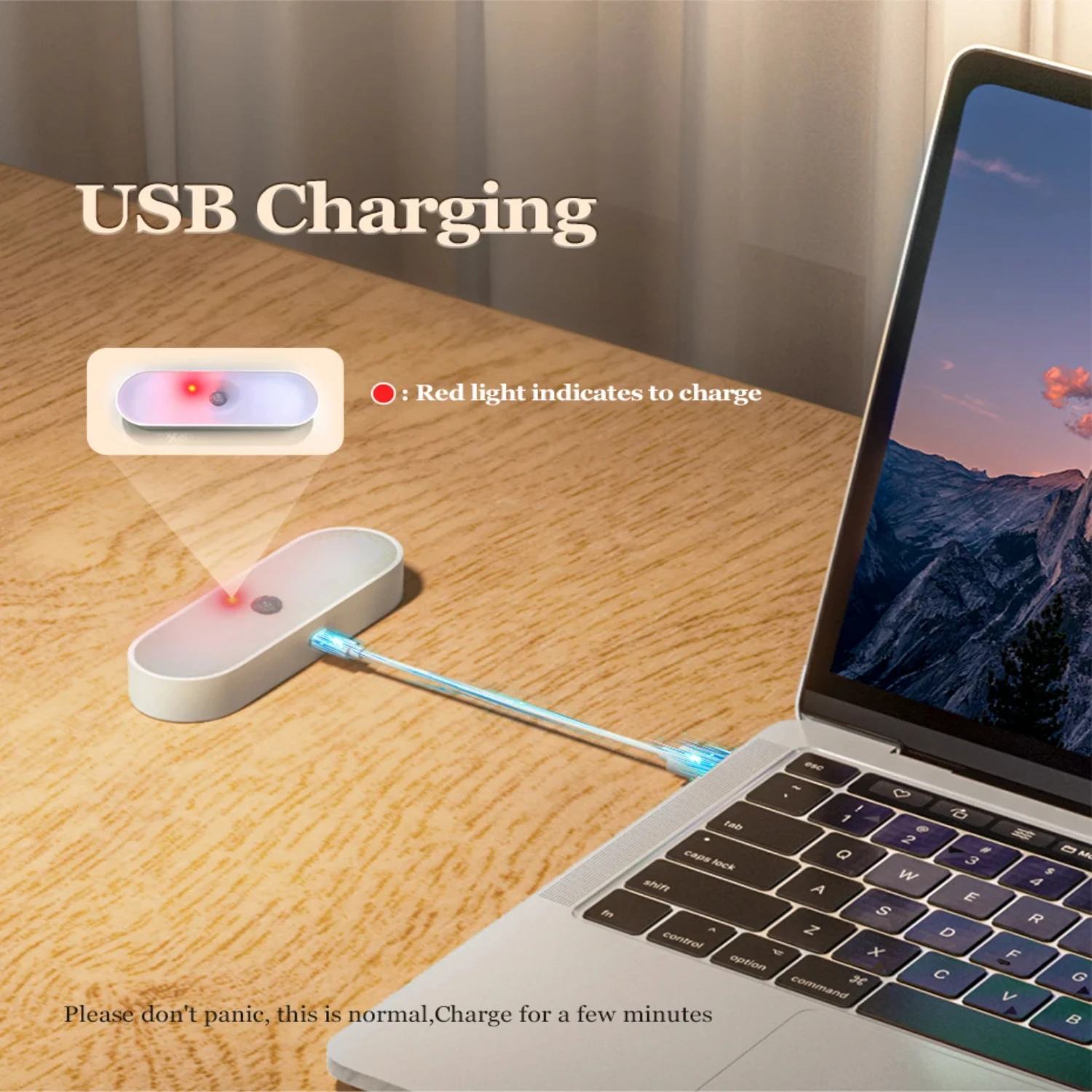 PIR Motion Sensor LED Night Light  Children Night Lamp  Kitchen  Bedroom Cabinet Wardrobe Lamp Staircase Lighting