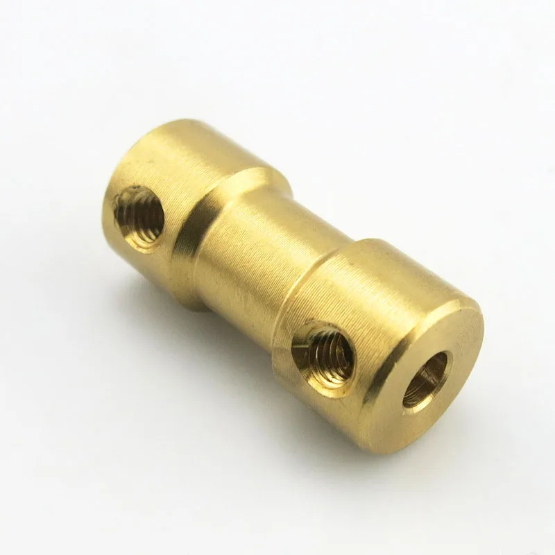 Brass Rigid Motor Shaft Coupling Coupler Motor Transmission Joint Connector Sleeve Adapter 2mm 2.3mm 3mm 3.17mm 4mm 5mm 6mm