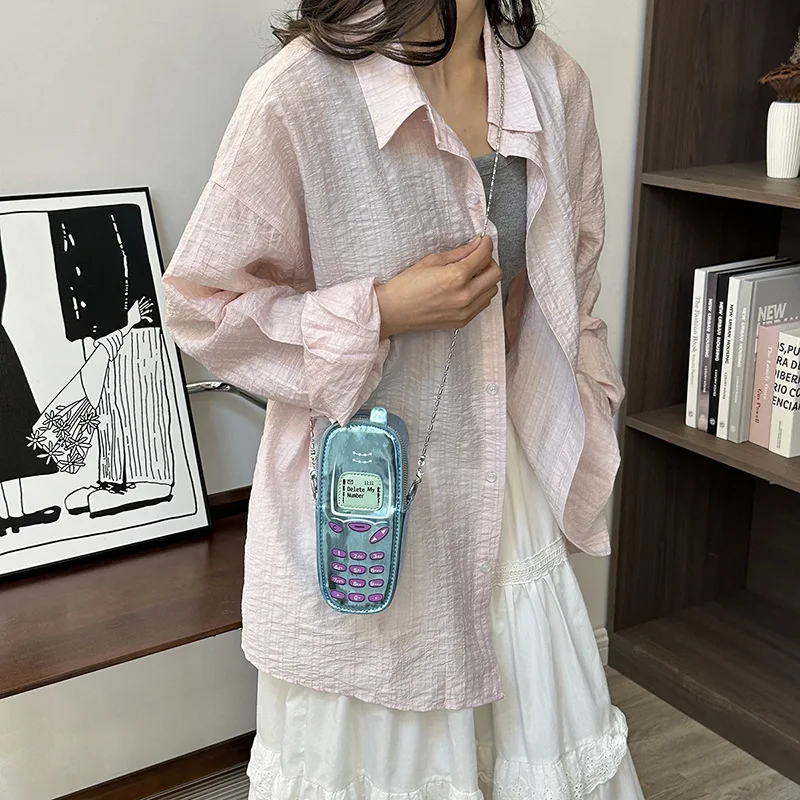 Borse per cellulare dal design vintage mini casual streetwear di lusso per donna Borse a tracolla estetiche Y2k Borsa a tracolla alla moda
