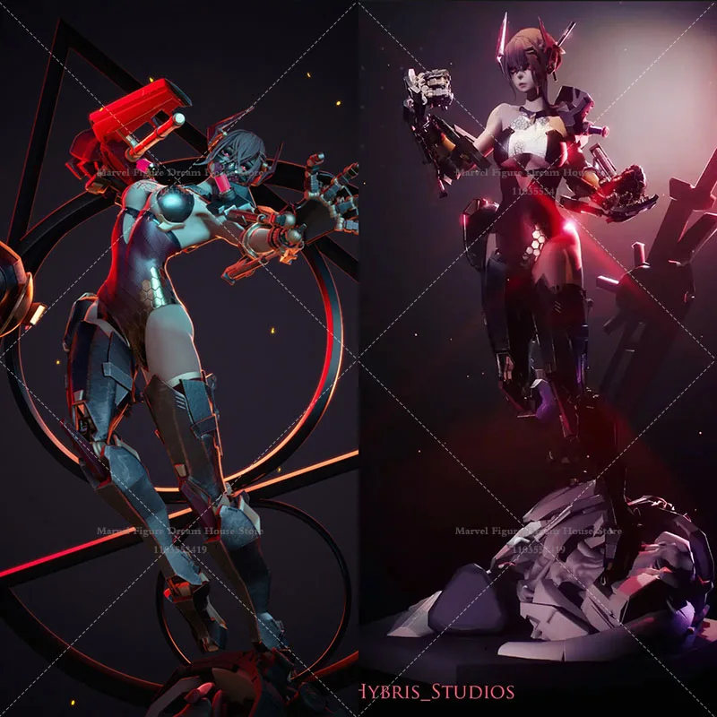 

Original Character Series 1/24 1/18 Scale Cyberpunk Red Sci-Fic Mech DIY Self-assembled GK 3D Resin Un-panited Dolls Toys