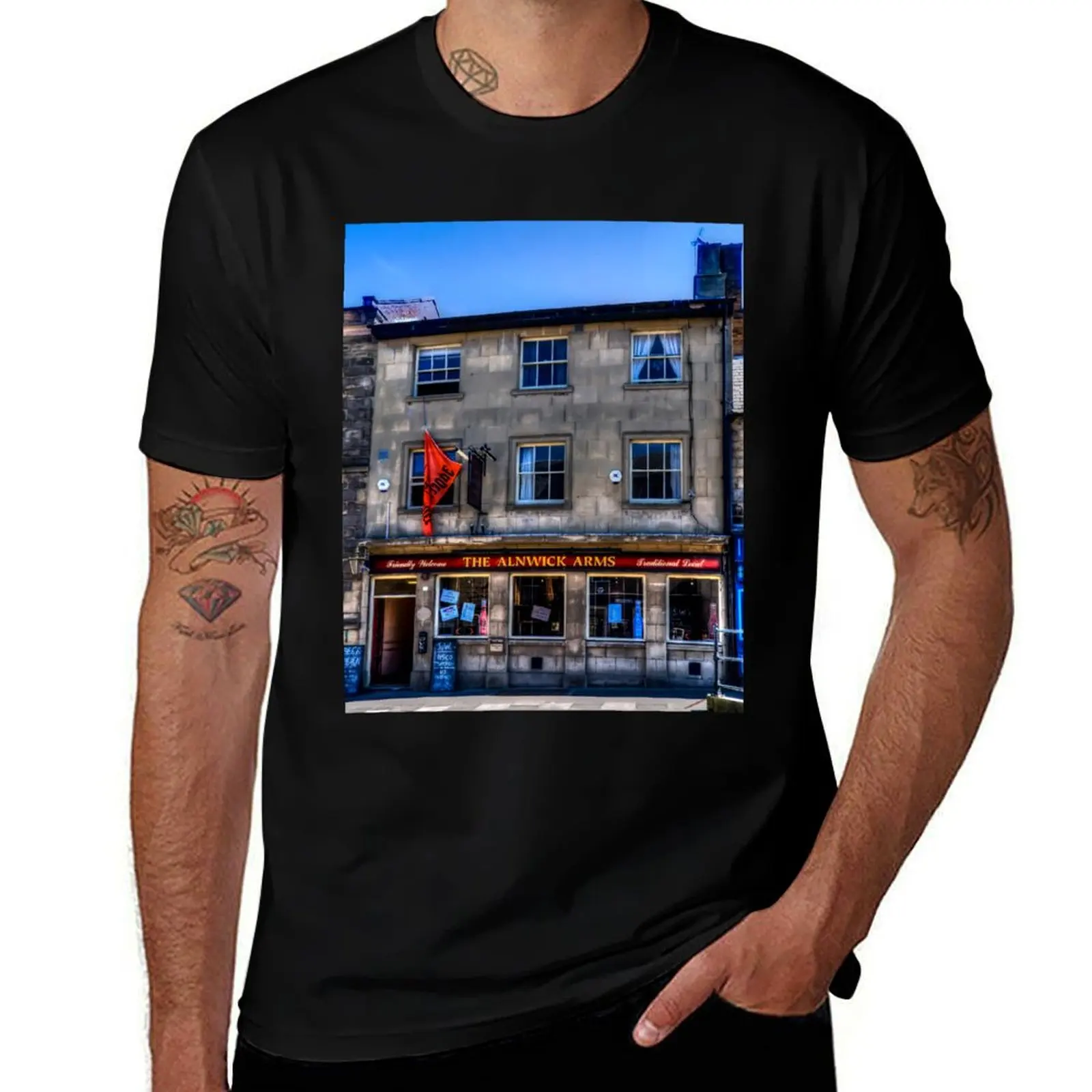 

The Alnwick Arms T-Shirt men t shirt cotton 100% T-Shirt