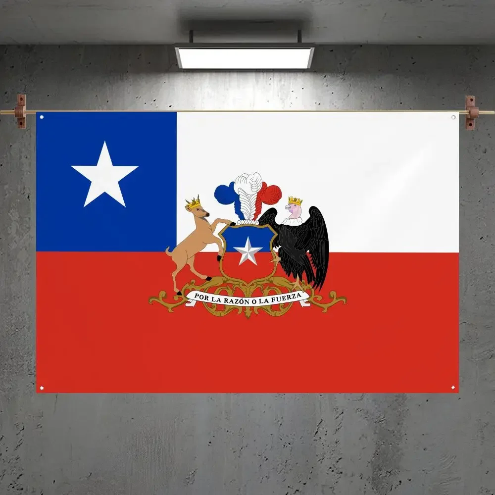 Chile President Standard Ensign Flags Custom Camping Outdoor Garden Room Bedroom Decor Party Backdrops Wall Art Family Gifts