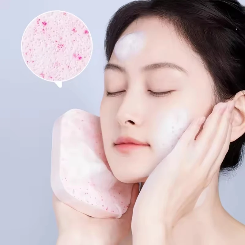 Powder Puff Face Cleanser Makeup Tools Seaweed Cleansing Wash Pad Wash Face Sponge Cosmetic Puff Soft Sponge Body Scrubber Tools