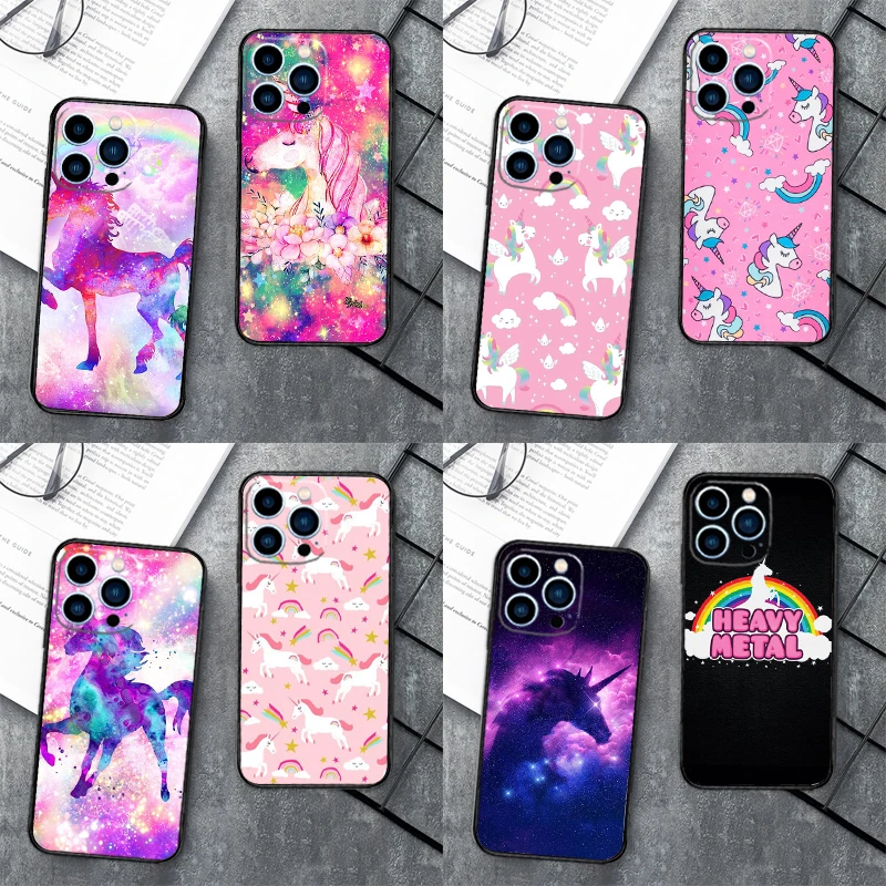 Custodia arcobaleno unicorno rosa per OnePlus 12R 12 13s 13R 13 11 10 10T 8T Nord 5 CE 2 3 4 Lite Nord N10 N20 N30 Cover