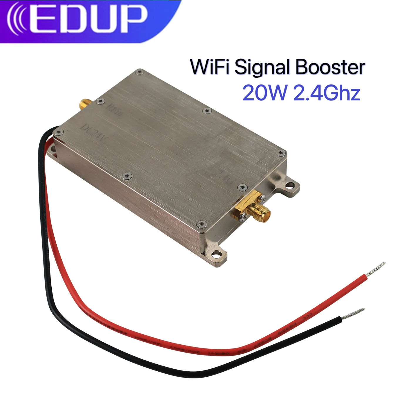 

EDUP 20W 2.4GHz WiFi Booster Unidirectional High Power Wireless WiFi Signal Booster Connector Input Output SMA-K Drone Amplifier