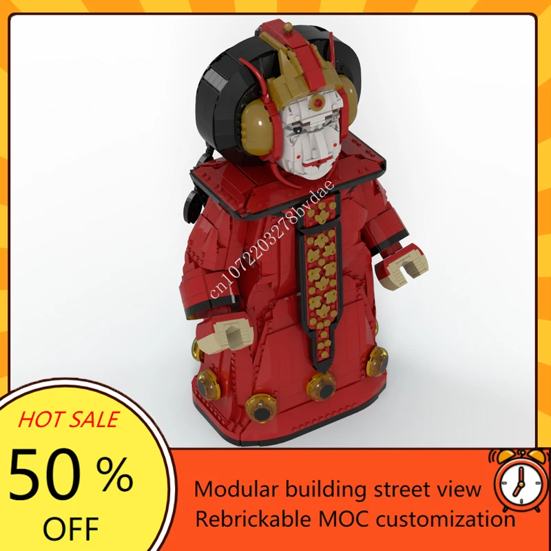 MOC Space Helmet Series Queen Outfit, Megafigure Model, bloques de construcción, tecnología, ladrillos, juguetes de montaje creativos DIY, regalos para niños