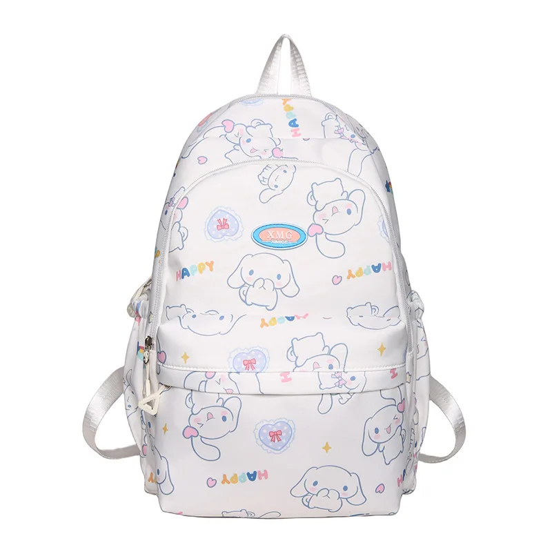 Sanrio Cinnamoroll Hello Kitty My Melody Print Anime Backpack Preppy College School Daypack Travel Commute Knapsack Laptop Bag