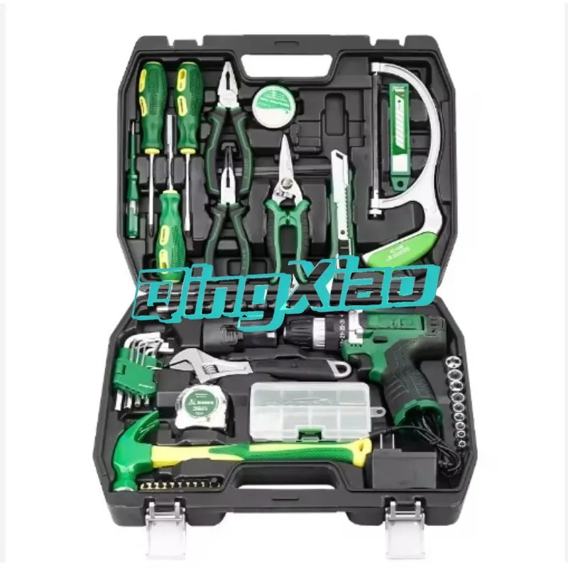 

Household Hardware Tool Kit With Drill Tool Case Electrician Repair Tool Set Cars Maintenance Woodworking Assembly Garage Repair