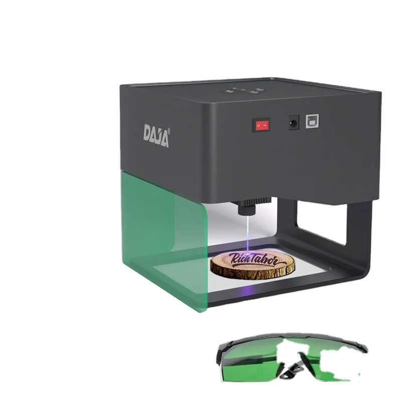 

Подходит дляDAJA DJ6 3W, небольшая настольная и портативная машина для лазерной маркировки, встроенная печать, металл, пластик, дерево