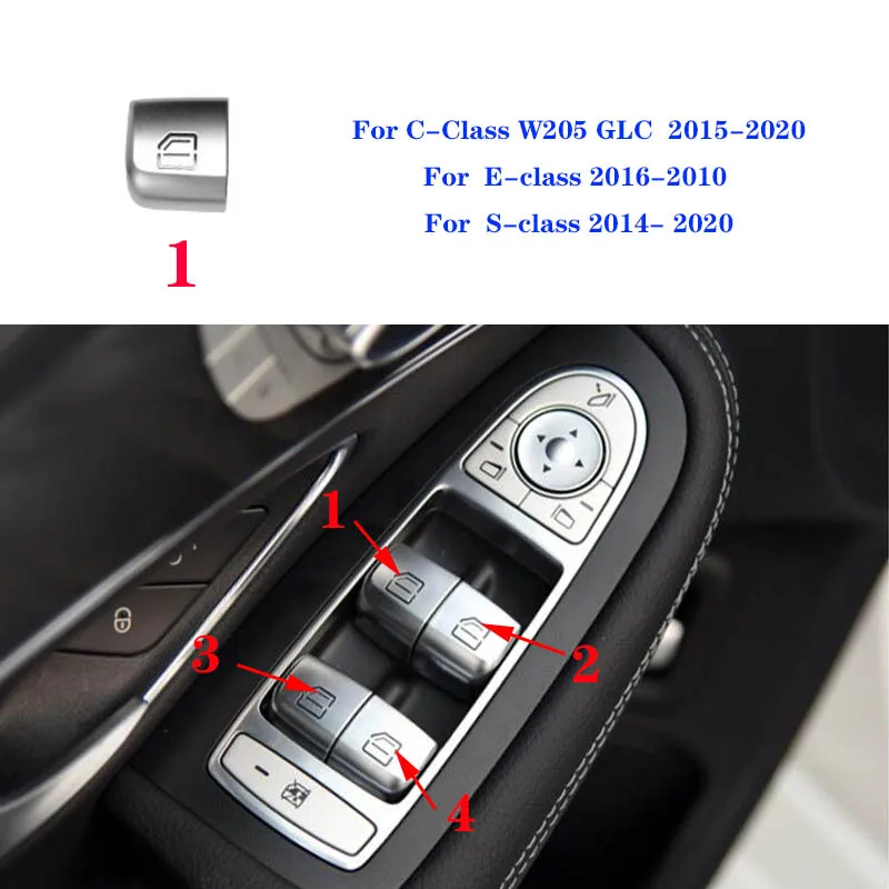 Car Master Window Switch Repair Button Caps Auto Door Windows Glass Lift Control Switch For Mercedes Benz C Class W205