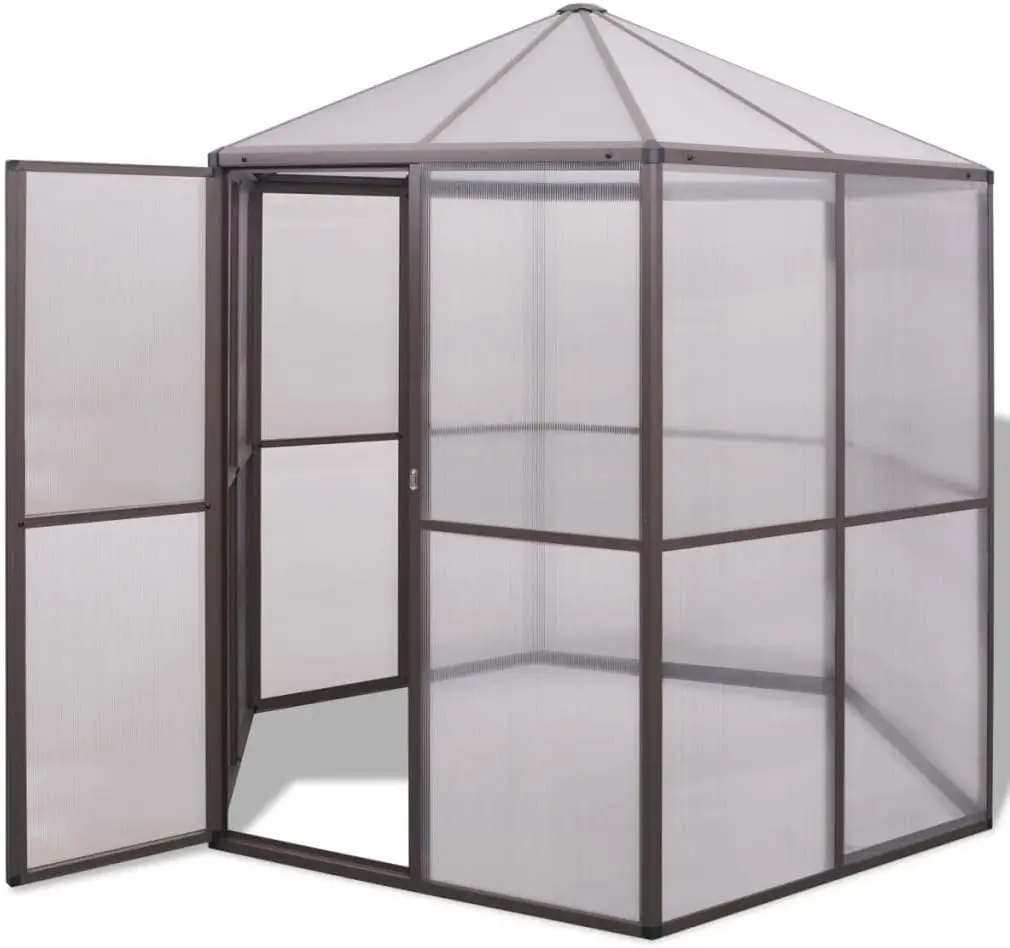 Portable Walk-In Indoor Outdoor Plant Greenhouse Steel Frame ，Greenhouse With Steel Frame 5.4 Ft² 39.4