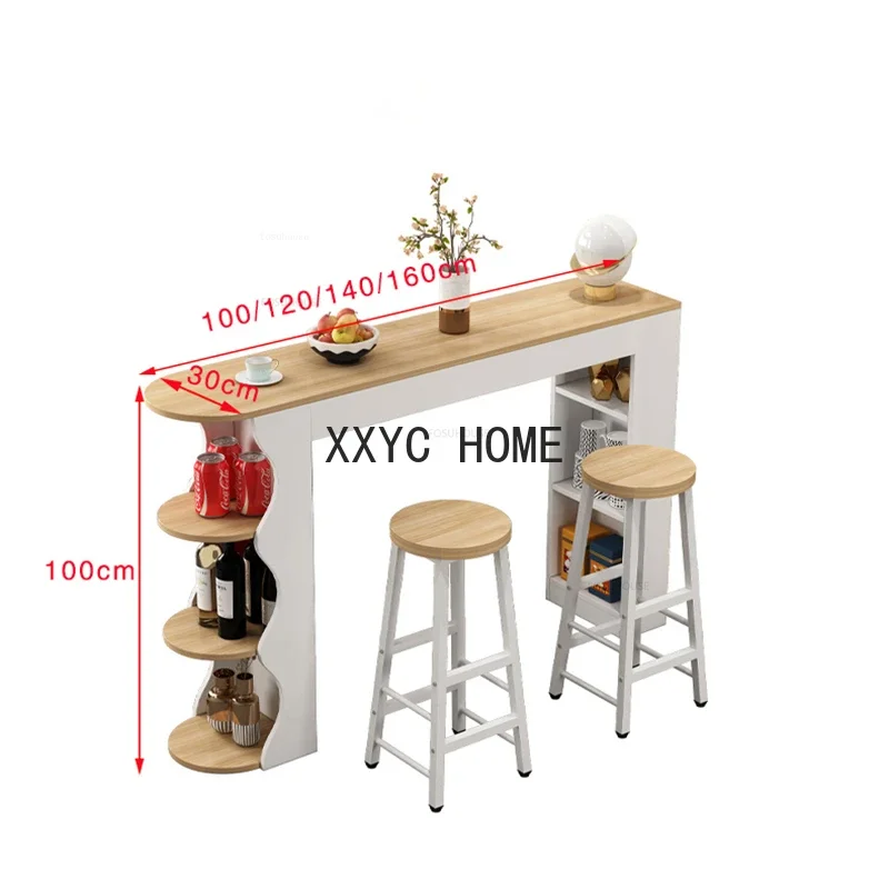 طاولات بار حديثة أثاث المطبخ المنزلي غرفة المعيشة طاولة عالية شقة صغيرة الشرفة مطعم ضوء خزانة التقسيم الفاخرة