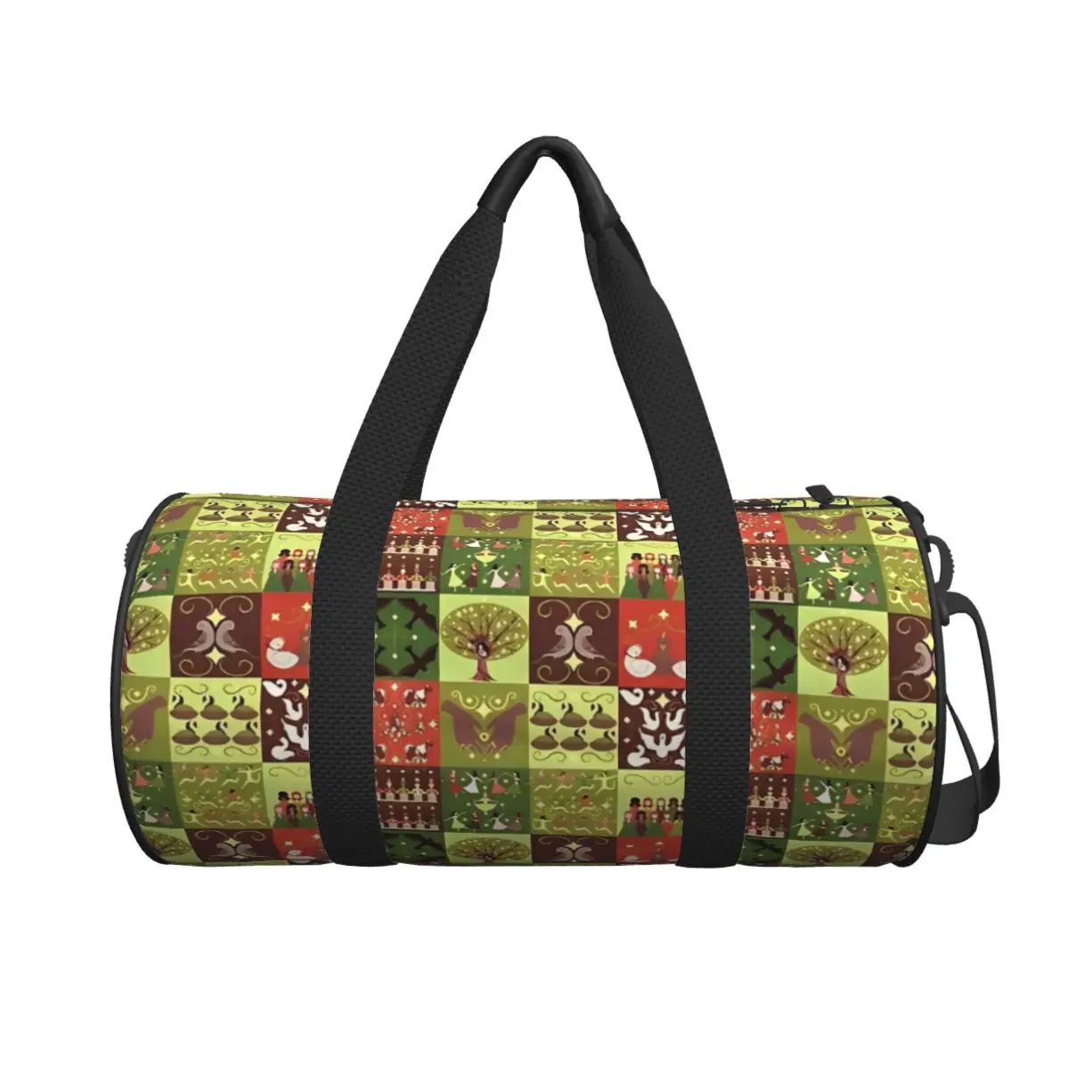 

Двенадцать дней Рождества, спортивная сумка, портативные спортивные сумки с обувью, дизайнерская сумка для путешествий и тренировок, забавная сумка для фитнеса для пары