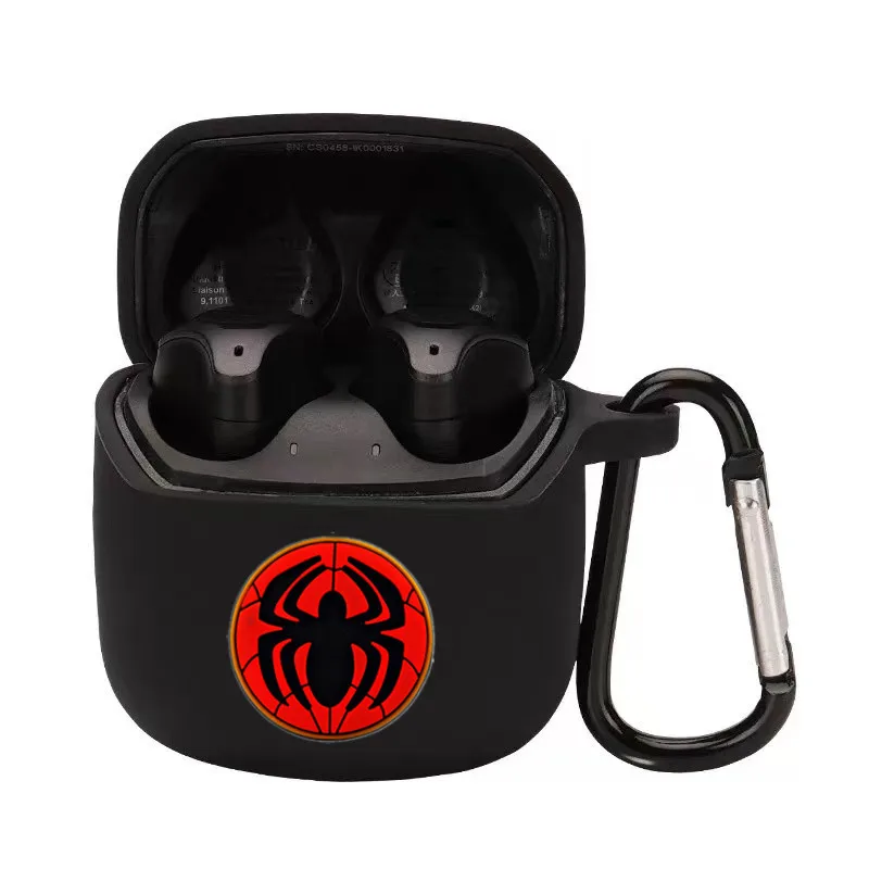 ديزني مارفل حقيبة سماعة الاذن غطاء ل JBL نادي برو + TWS سيليكون سماعات بلوتوث صندوق شحن واقية قذيفة مع هوك