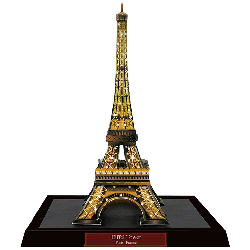 France Eiffel Tower Night 3D Paper Model Architecture Papercraft DIY Art Origami Building Teens Adult Handmade Craft Toys QD-151