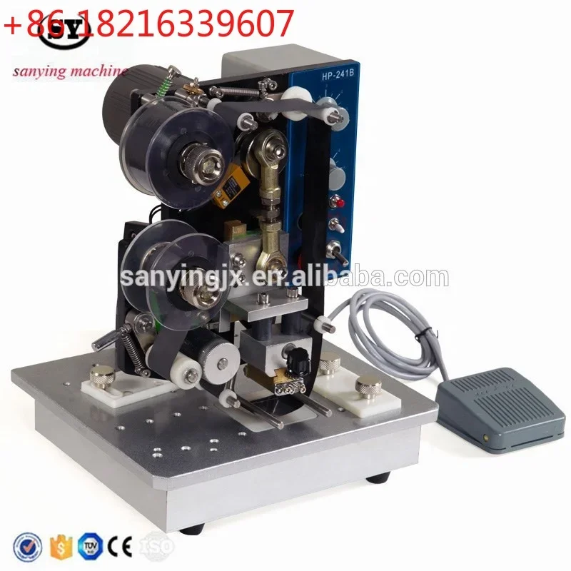 YAO HP-241B Packaging Factory Ribbon Embossed Hot Stamp Expiry Date Batch Coding Machine