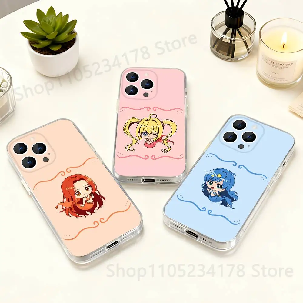 

M-Mermaid Melody Pichi Phone Case For iPhone 17,16,15,14,13,12,11 Pro,Max,Plus,X,XS,XR,SE4,E Mini Transparent Soft Cover