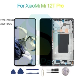 For XiaoMi 12T Pro Screen Display Replacement 2400*1080 22081212UG, 22081212G Mi 12T Pro LCD Touch Digitizer