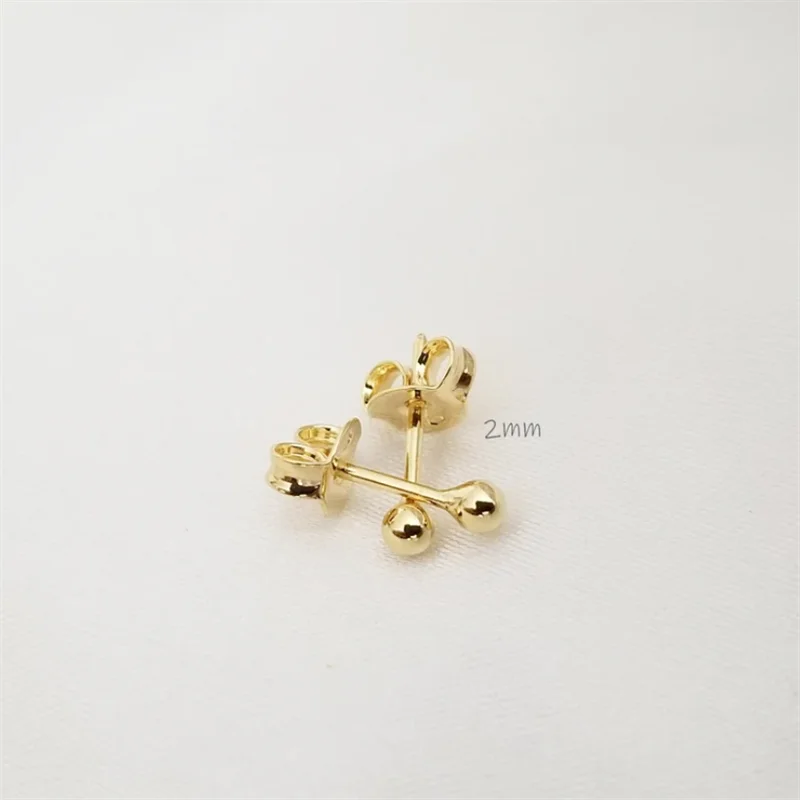 14K Gold Filled Tiny Ball Studs Earrings Dainty Earrings Vintage Earrings For Women Simple CZ Studs Waterproof Jewelry