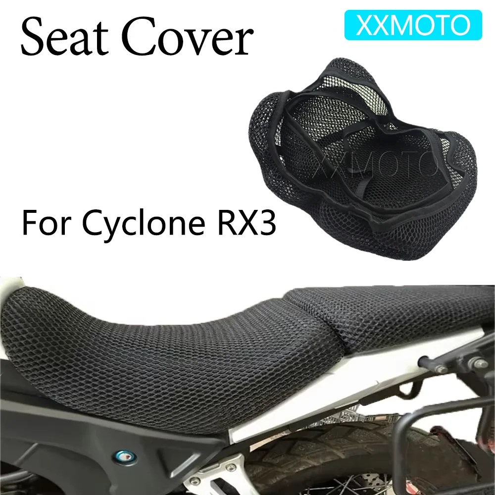 

For ZongShen Cyclone RX3 RX 3 RX-3 Motorcycle Seat Cover Heat Insulation 3D Mesh Fabric Breathable Non-Slip Protection Cushion