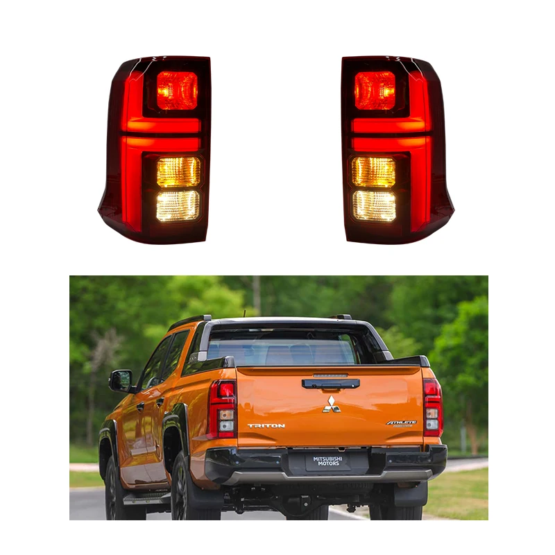 

Передняя фара Zhengwo для Mitsubishi Triton L200 2015-2018 2019-2023, обновленный автомобильный аксессуар, светодиодный задний фонарь