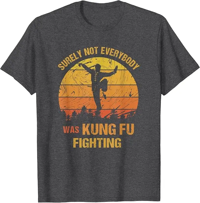Vintage T-Shirt mit der Aufschrift „Sicherlich war nicht jeder Kung-Fu-Kämpfer“ – Y2k Kung-Fu-Liebhaber Kampfsport Grafik-Shirt aus weicher Baumwolle – Detail 7