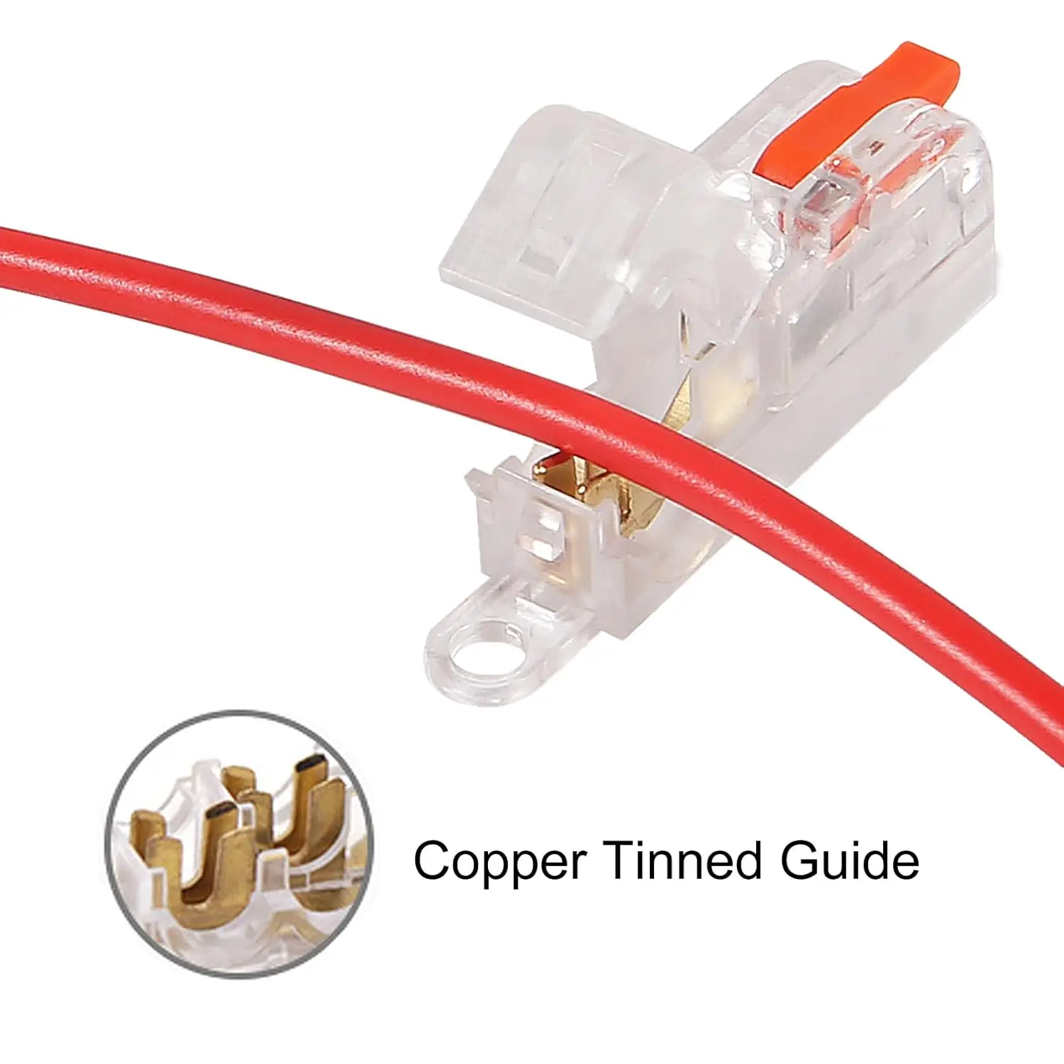 20 STKS T Tap Draad Connectors Disconnect Terminals, Laagspanning Draad Splitter Connector Push-in, Hendel Quick Draad Connectors