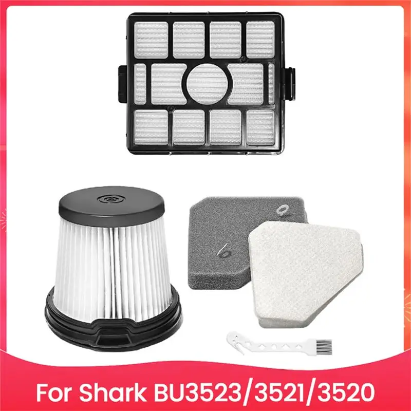 AEE4-4PCS Vacuum Cleaner Filter Set Replace For Shark BU3523 BU3521 BU3520 Vacuum Cleaner Accessories Filter Spare Parts