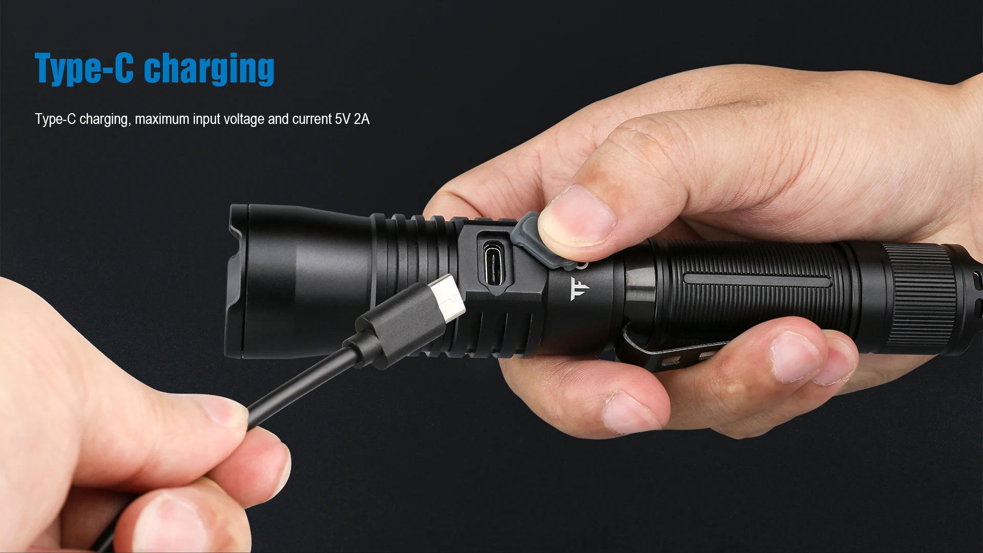 Trustfire T30R LEP Tactical Flashlight 460Lumen La-ser 1100M High Power Led USB Flashlight 18650 Rechargeable Self Defense Torch