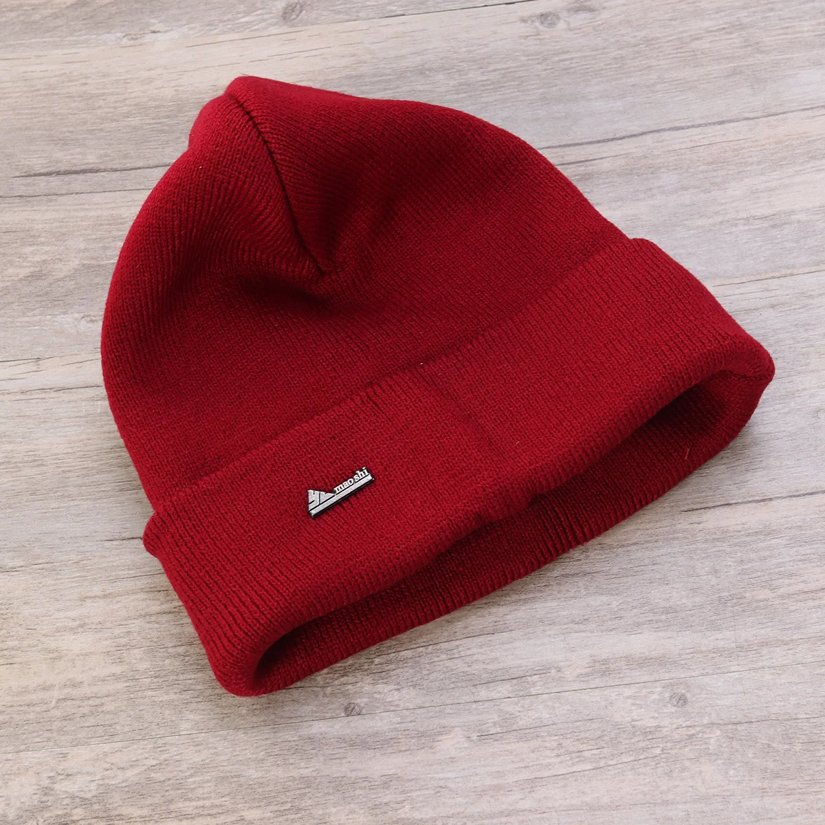 للجنسين قبعة شتوية تخزين قبعة دافئة القطبية الصوف النبيذ الأحمر مزدوجة متماسكة الرياضة التزلج في الهواء الطلق قبعة شتوية عادية تخزين قبعة #6