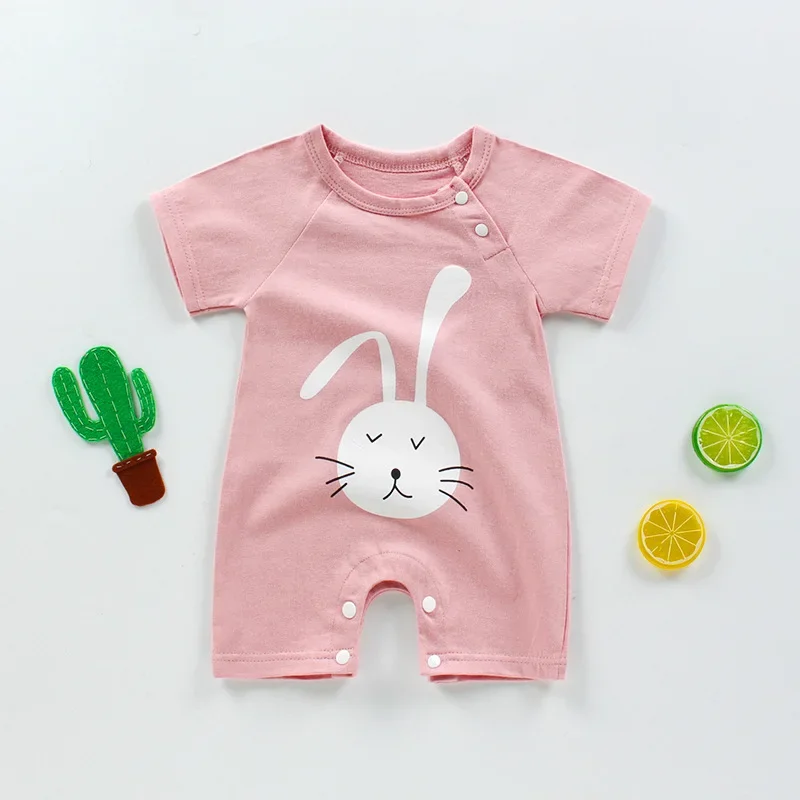 

2019 Fashion 100% Cotton Newborn Baby Bodysuit Jumpsuits (0-24M)